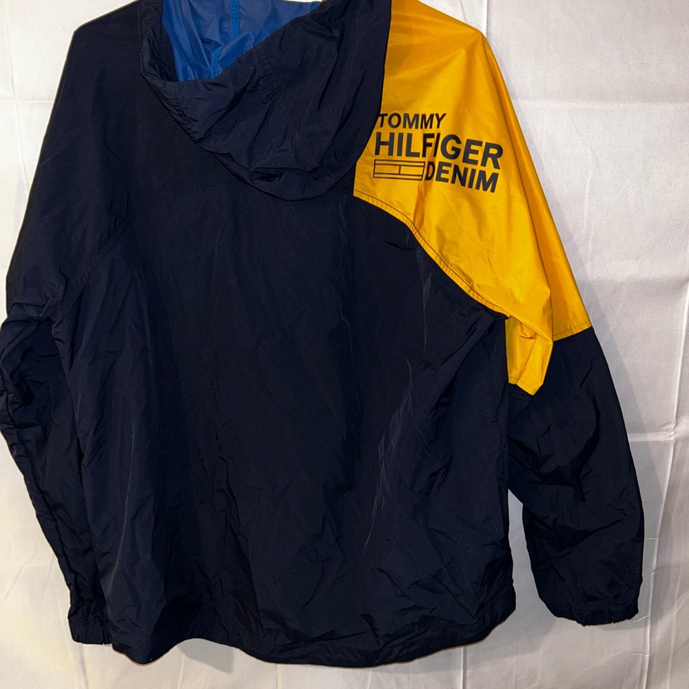 Tommy Hilfiger Y2K Vintage Jacket Black Yellow | Retro Streetwear